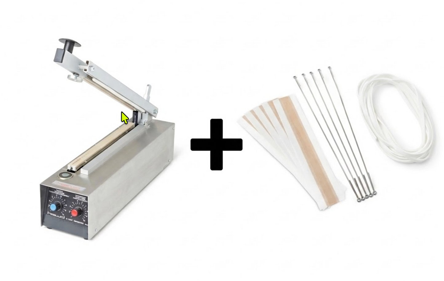Hawo HPL 300 BMS Table Top Heat Sealer | Professional Table Top Impulse Bar Sealer With Cutter & Retention Magnet