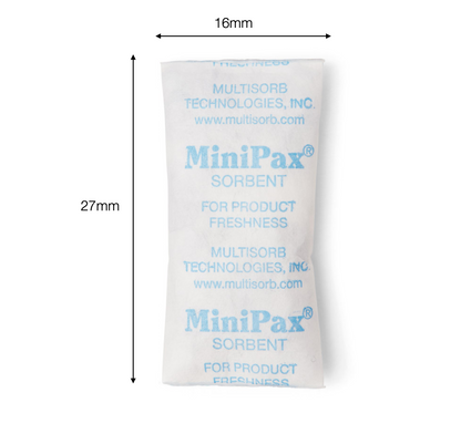 Multisorb MiniPax® Sorbent Packets. Pre Cut Silica Gel Packet Sizes