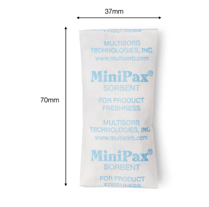 Multisorb MiniPax® Sorbent Packets. Pre Cut Silica Gel Packet Sizes