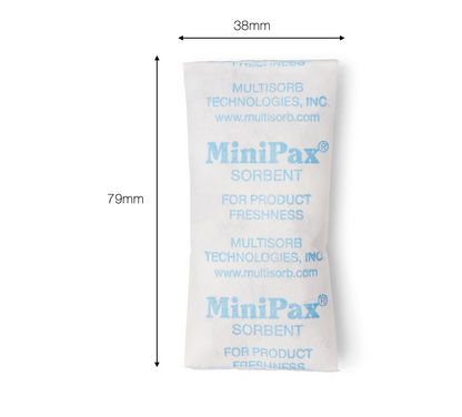 Multisorb MiniPax® Sorbent Packets. Pre Cut Silica Gel Packet Sizes