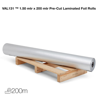 1.5mtr x 200mtr MIL PRF 131 K Laminated Foil Rolls