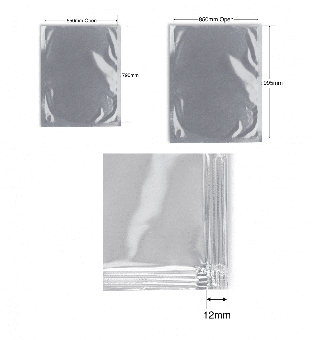 Large Heat Seal Foil Bags