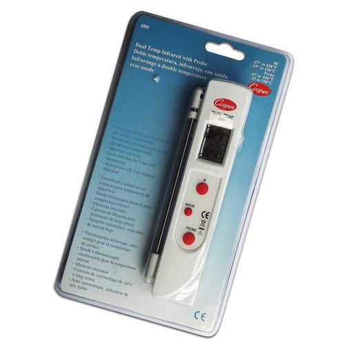 Laser Thermometer with Dual Temperature Probe