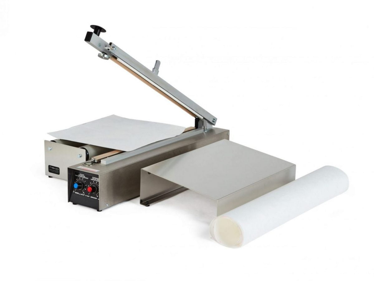 Table heat sealer with cutter